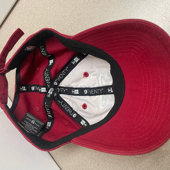 Miami Heat New Era 9Twenty Strapback Hat Dad Cap Adjustable Red OSFM NBA - Picture 5 of 8